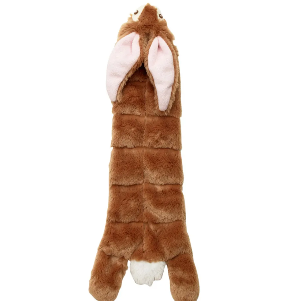 Ethical Pet Skinneeez Multi-Squeaker Rabbit Plush Dog Toy, 20"
