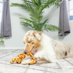 Ethical Pet Skinneeez Outback Giraffe Stuffing-Free Plush Dog Toys