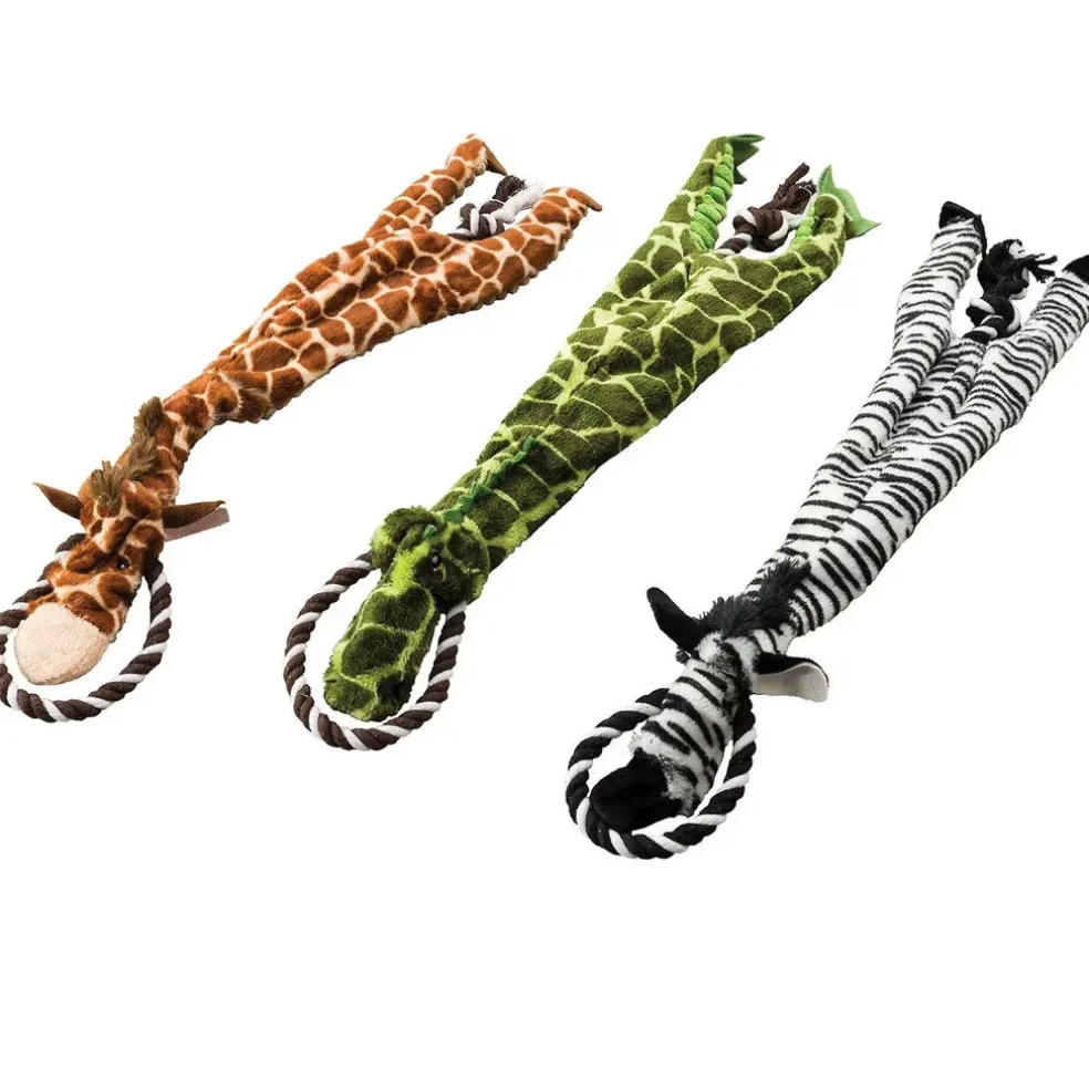 Ethical Pet Skinneeez Tugs Dog Toy Jungle, Assorted, 23"