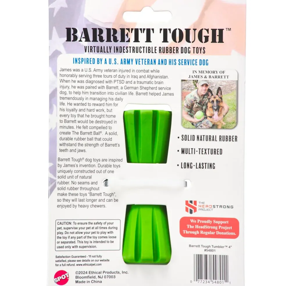 Ethical Pet Spot Barrett Tough Tumbler Dog Toy 4"