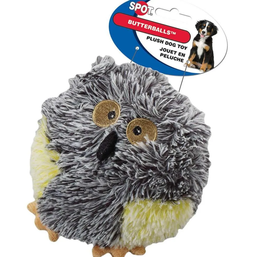 Ethical Pet Spot Butterballs Forest Dog Toy, 4-Inch, Assorted
