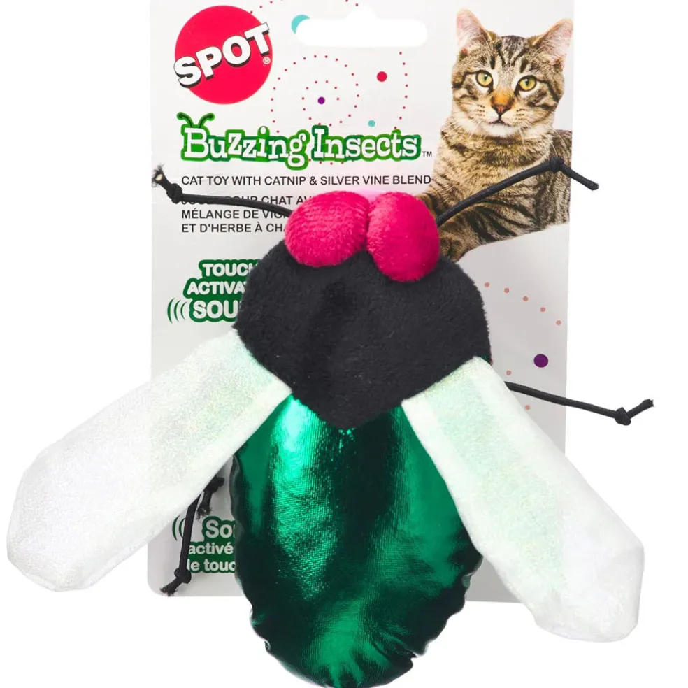Ethical Pet Spot Buzzing Insects Cat Toy 5", Assorted Colors