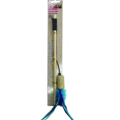 Ethical Pet Spot Cat-Bernet Cork Teaser Wand Cat Toy, Assorted, 36
