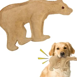 Ethical Pet Spot Dura-Fused Leather Dog Toy Bear, Large