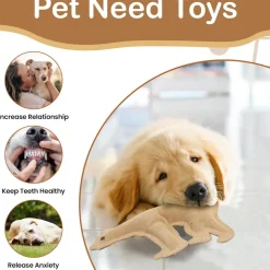Ethical Pet Spot Dura-Fused Leather Dog Toy Bear, Large