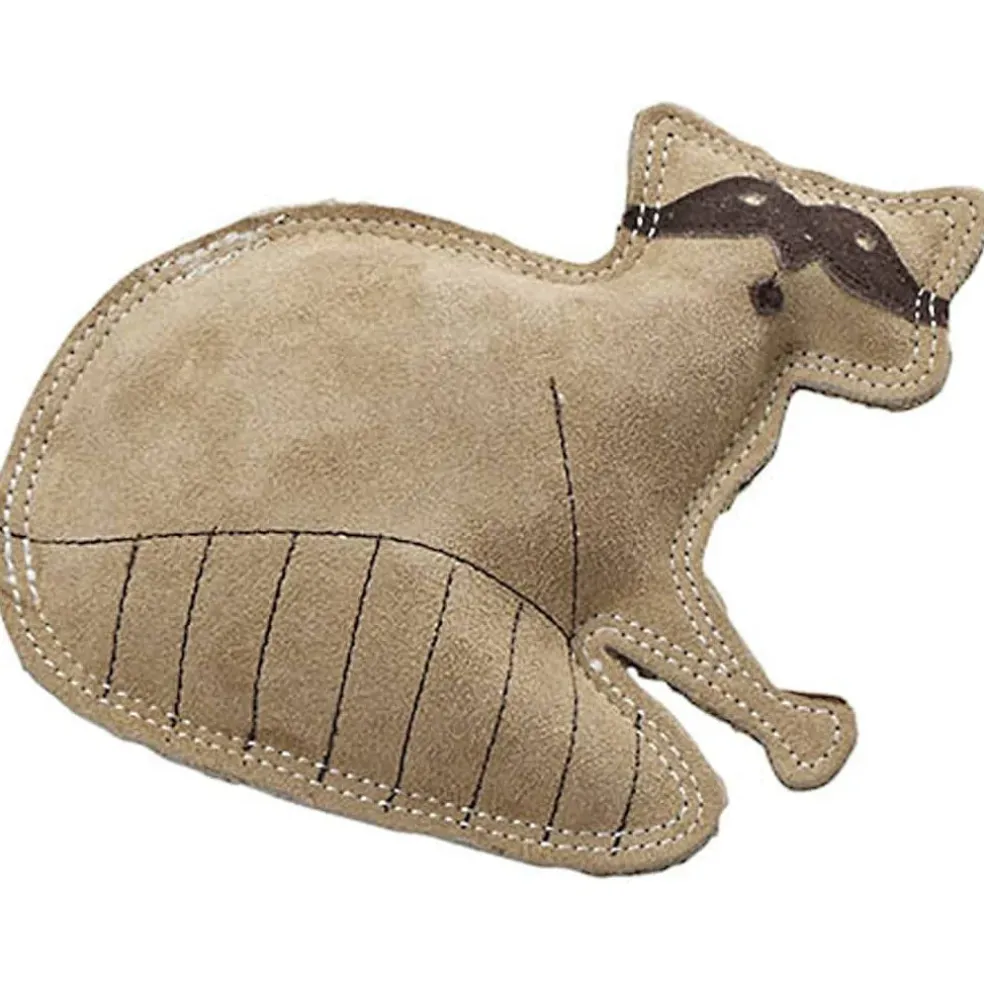 Ethical Pet Spot Dura-Fused Leather Dog Toy Raccoon