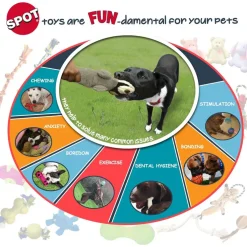Ethical Pet Spot Dura-Fused Leather Bone Dog Toy, 9