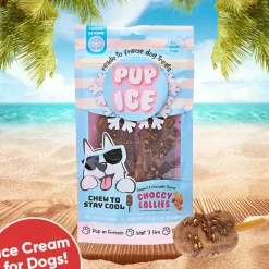 Ethical Pup Ice Choccy Lollies Peanut Butter & Chocolate Ready to Freeze Dog Treats, 2 pack
