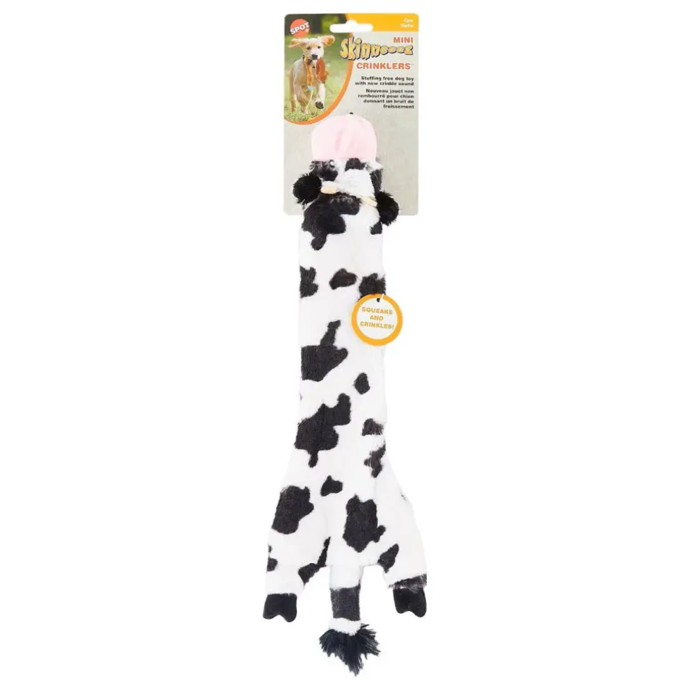 Ethical Skinneeez Crinkler Cow Toy For Dogs