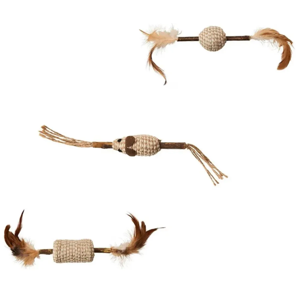 Ethical Spot Naturals Silvervine Cat Cord / Stick Assorted Toy For Cats