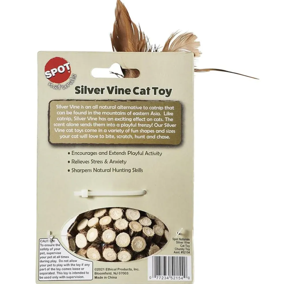 Ethical Spot Naurals Silvervine Chunky Toy For Cat (Assorted)