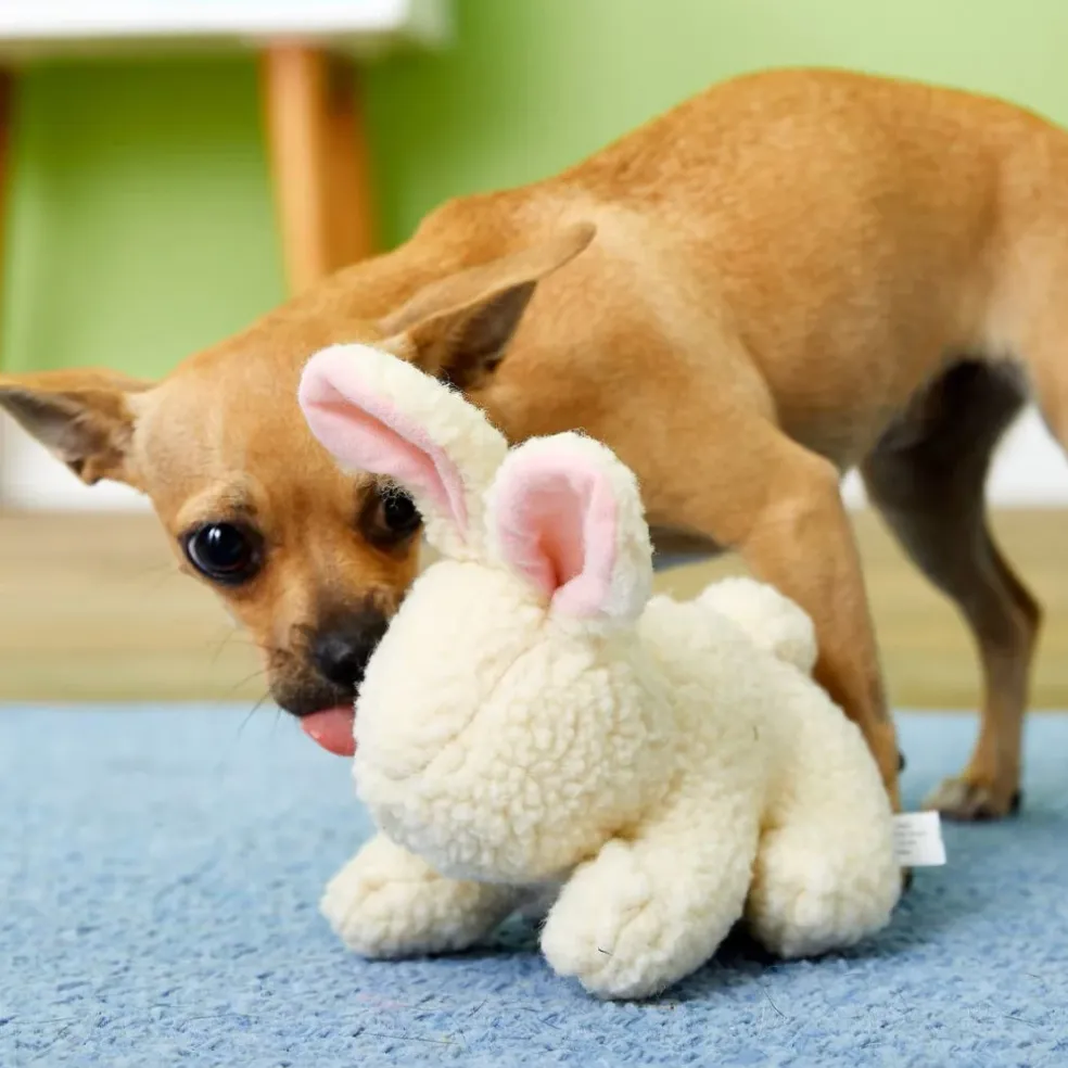 Ethical Vermont Fleece Rabbit Toy For Dog (9")