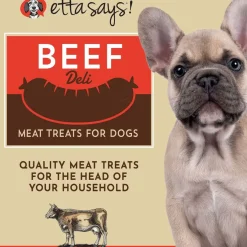 Etta Says! Beef Deli Sausages Meat Treats for Dogs