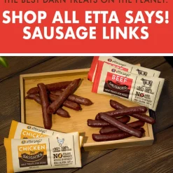 Etta Says! Beef Deli Sausages Meat Treats for Dogs