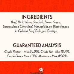 Etta Says! Beef Deli Sausages Meat Treats for Dogs
