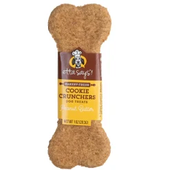 Etta Says! Cookie Cruncher Dog Treat Peanut Butter, 5"