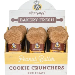 Etta Says! Cookie Cruncher Dog Treat Peanut Butter, 5"