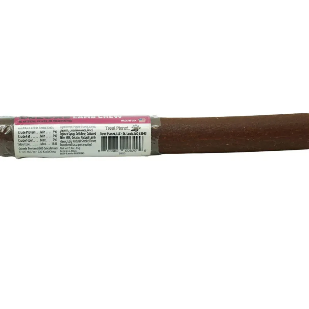 Etta Says! Deluxe Crunchy Lamb Dog Chew Treats, 7"