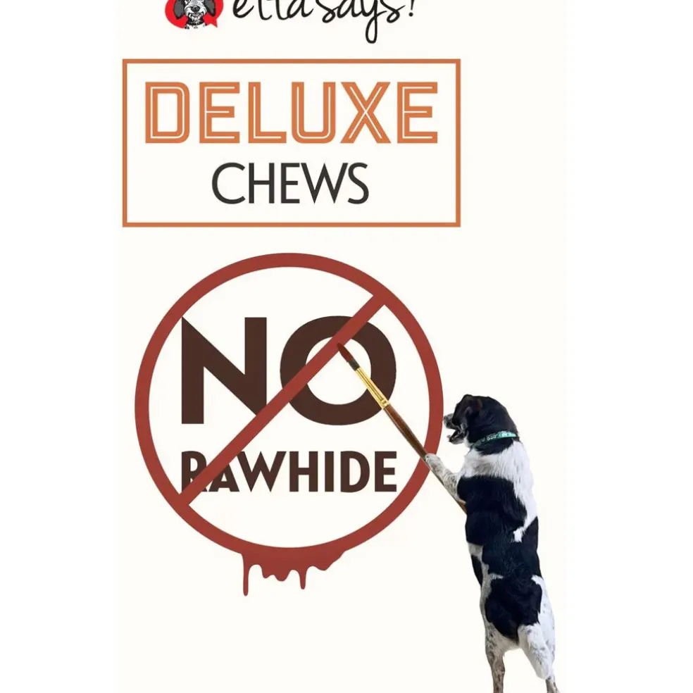 Etta Says! Deluxe Crunchy Turkey Dog Chew Treats, 7"
