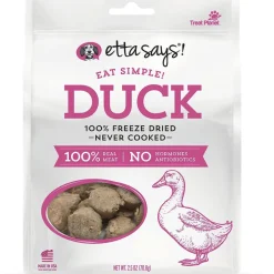 Etta Says! Eat Simple! 100% Freeze Dried Duck Never Cooked Dog Treats, 2.5-oz