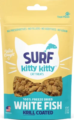 Etta Says! Kitty Kitty 100% Freeze Dried Krill Coated Whitefish Cat Treats (0.6 oz)