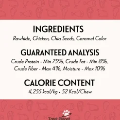 Etta Says! Premium Crunchy Chew Bars Chicken + Chia Dog Treats, 12 count