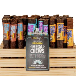 Etta Says! Premium Crunchy MEGA Turkey Chews Dog Treats, 10