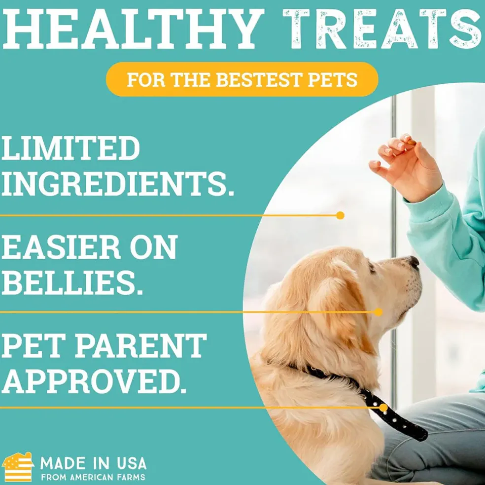 Etta Says! Sit! Training Treats for Dogs Oat & Peanut Flavor, 16-oz