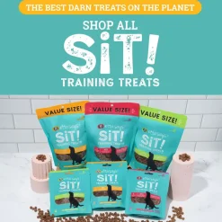 Etta Says! Sit! Training Treats for Dogs Peanut Butter Flavor, 6-oz