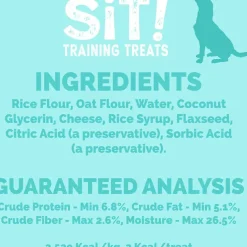 Etta Says! Sit! Training Treats for Dogs Cheese Flavor, 6-oz