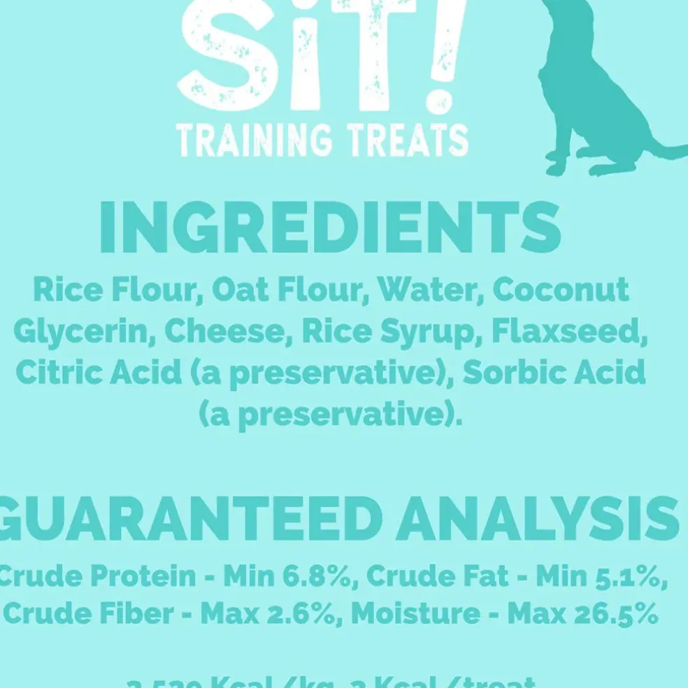 Etta Says! Sit! Training Treats for Dogs Cheese Flavor, 6-oz