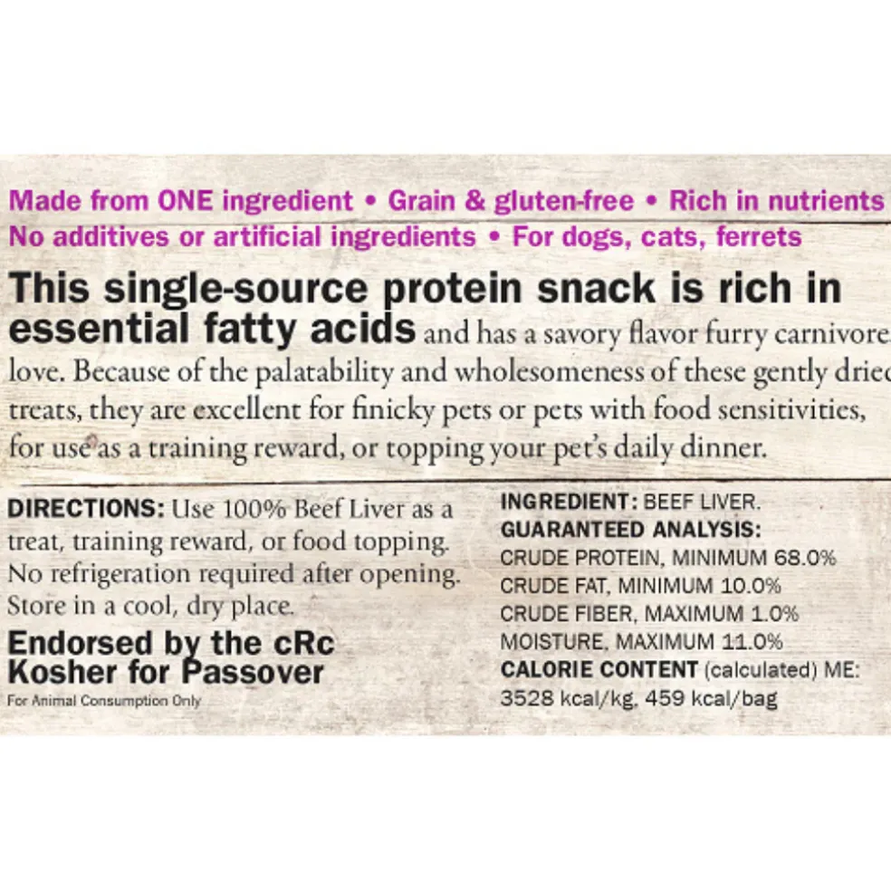 Evanger's Freeze-Dried Beef Liver Dog & Cat Treats (4.6 oz)
