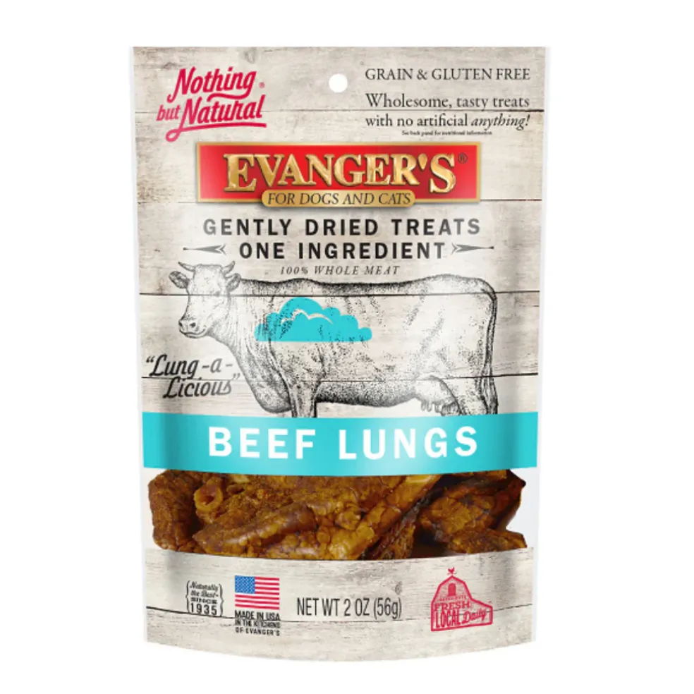 Evanger's Freeze-Dried Beef Lungs Dog & Cat Treats (2 oz)