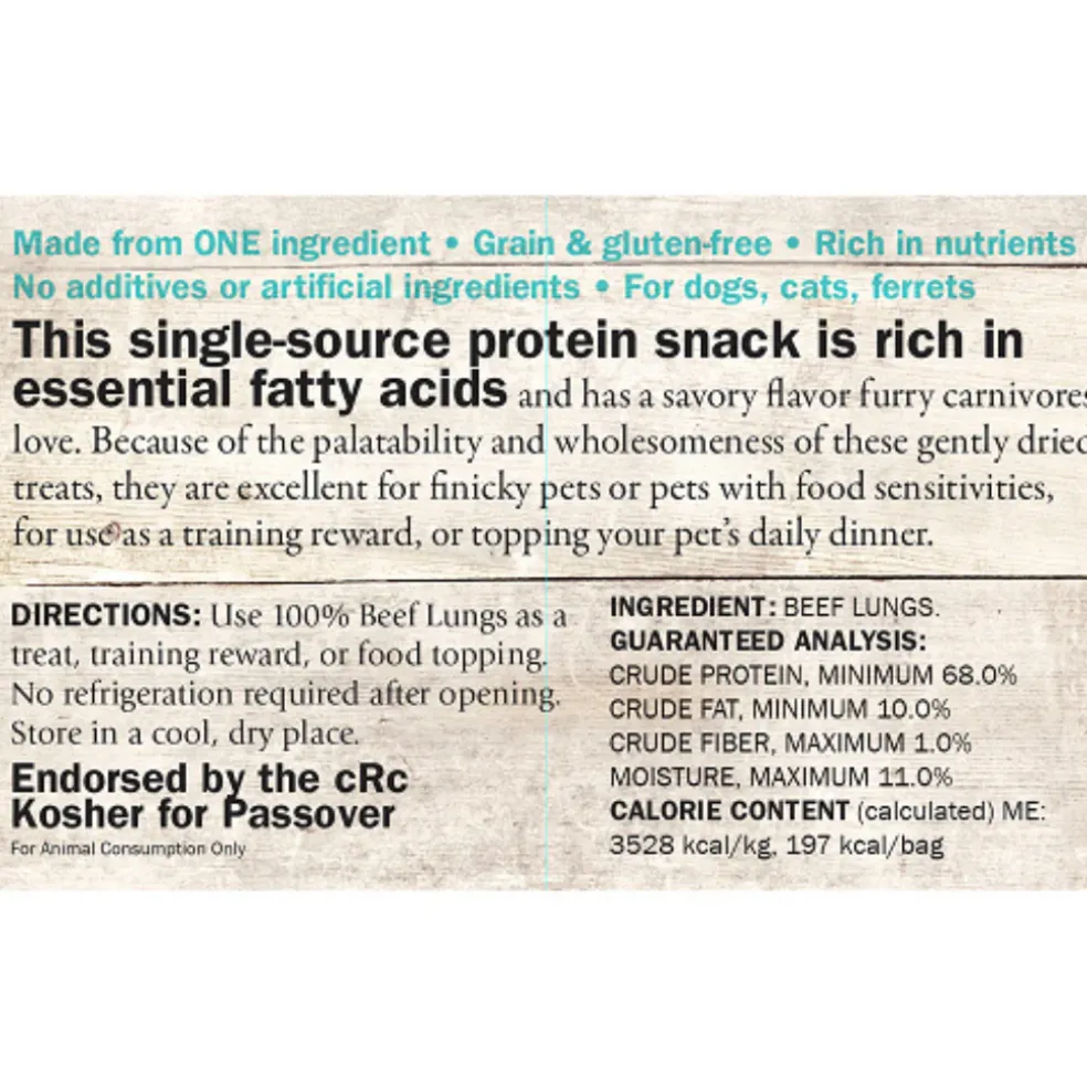 Evanger's Freeze-Dried Beef Lungs Dog & Cat Treats (2 oz)