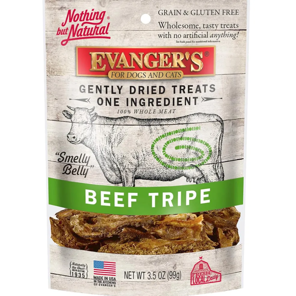 Evanger's Nothing but Natural Gently Air Dried Beef Tripe Dog & Cat Treats (3.5 oz)