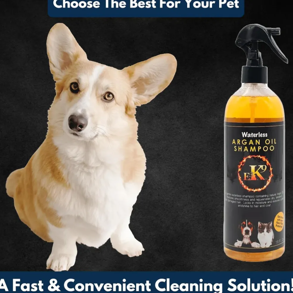 E3 Waterless Argan Oil Shampoo for Pets (16 oz)