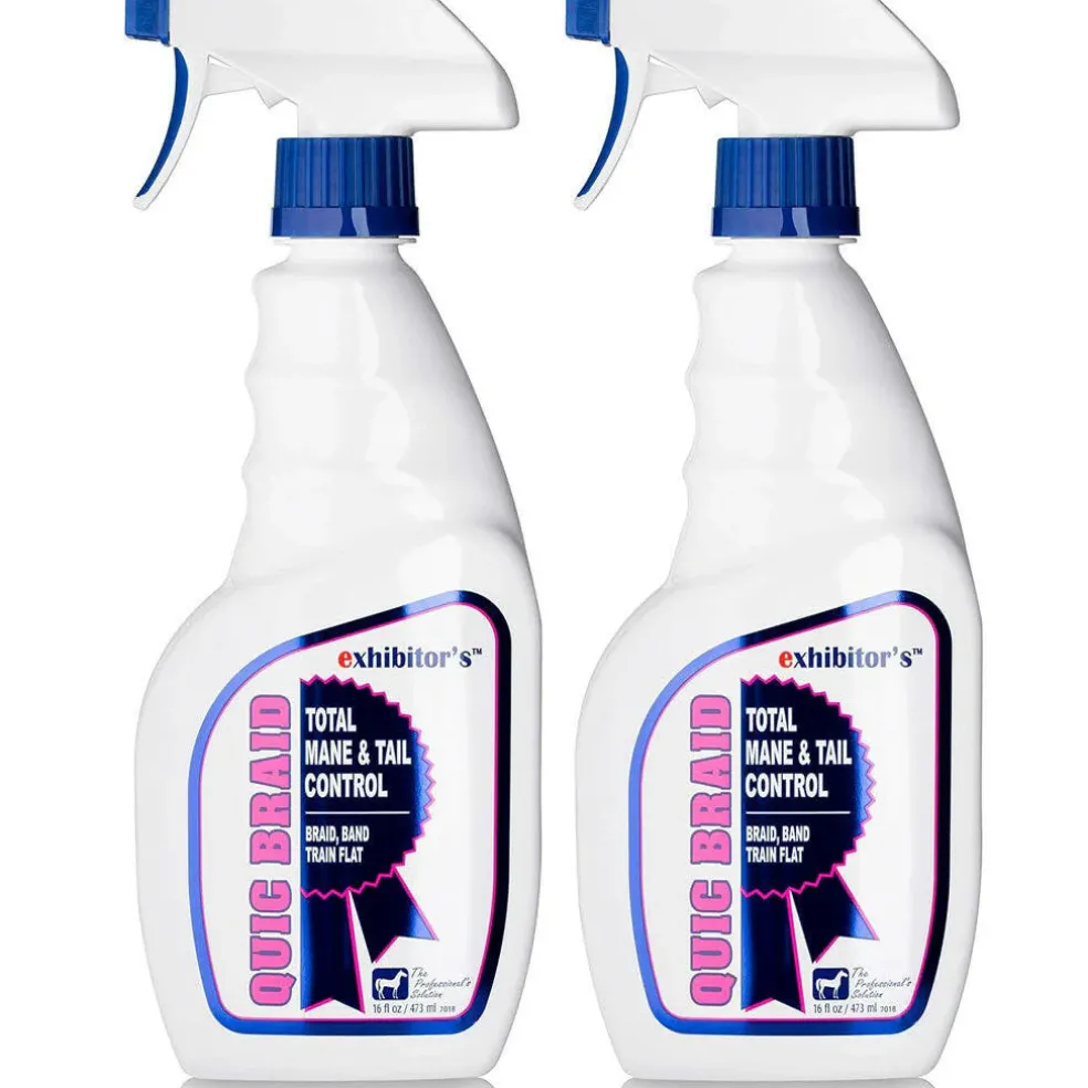 Exhibitor's Quic Braid Mane & Tail Control Spray for Horses