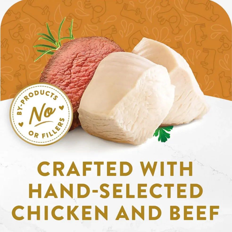 Fancy Feast Appetizers Grain-Free White Meat Chicken & Shredded Beef Appetizer in Savory Broth Wet Cat Food, 1.1-oz tray, case of 10