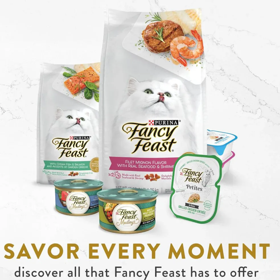 Fancy Feast Appetizers Grain-Free White Meat Chicken & Shredded Beef Appetizer in Savory Broth Wet Cat Food, 1.1-oz tray, case of 10
