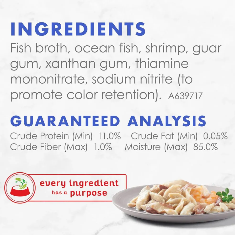 Fancy Feast Appetizers Oceanfish with a Shrimp Topper Lickable Cat Treats, 1.1-oz tray, case of 10