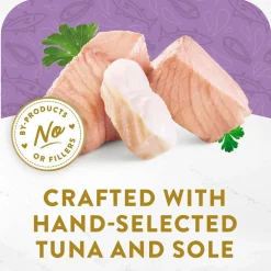 Fancy Feast Appetizers, Skipjack Tuna with a Sole Topper, Lickable Cat Treats, 1.1-oz tray, case of 10