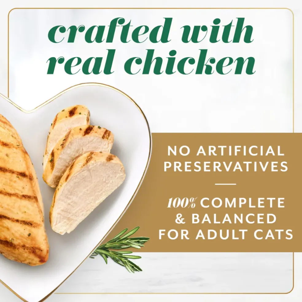 Fancy Feast Gems Mousse Pate Chicken & Gravy Halo Wet Cat Food (2 oz x 16 trays)