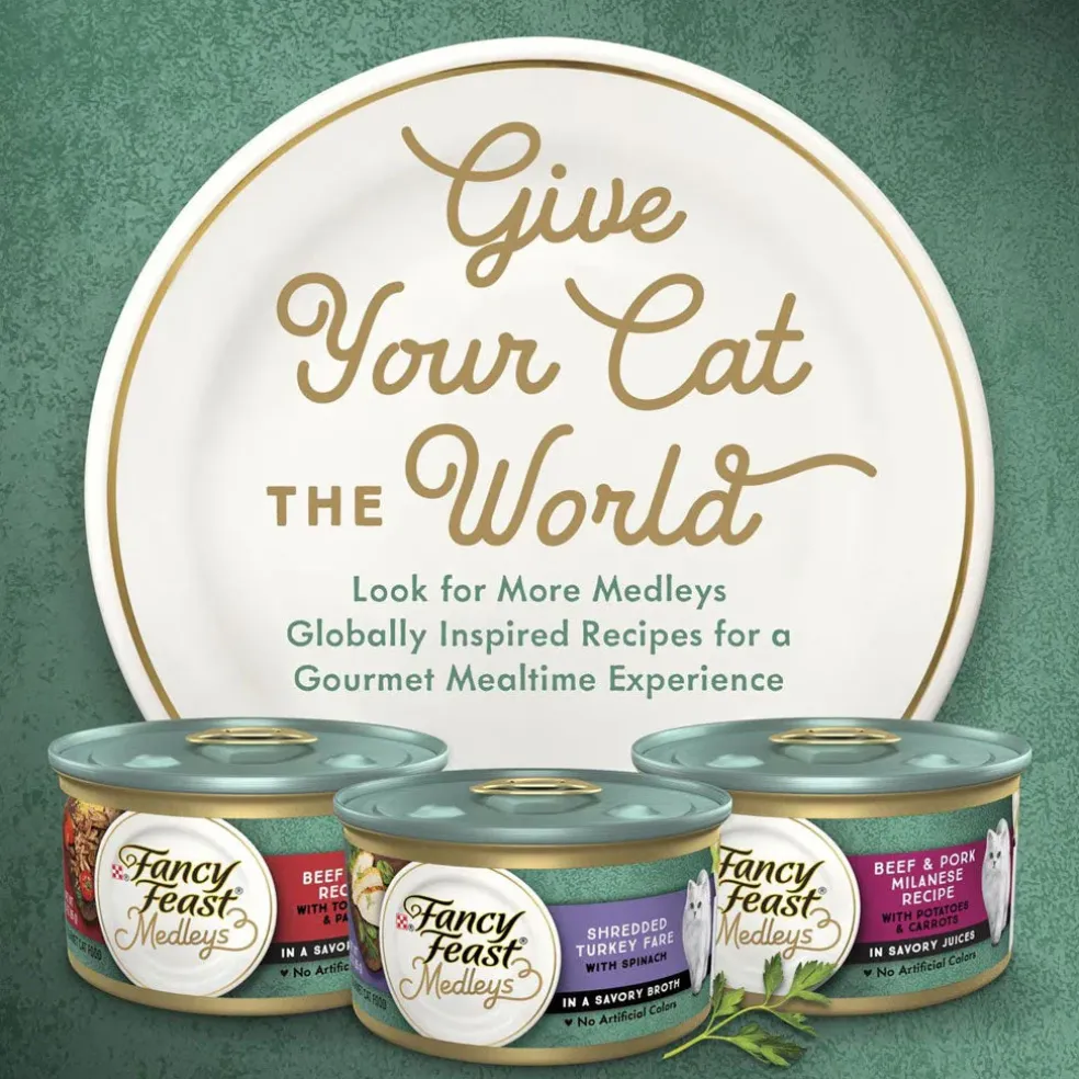 Fancy Feast Medleys Primavera Wet Cat Food, 3-oz case of 24