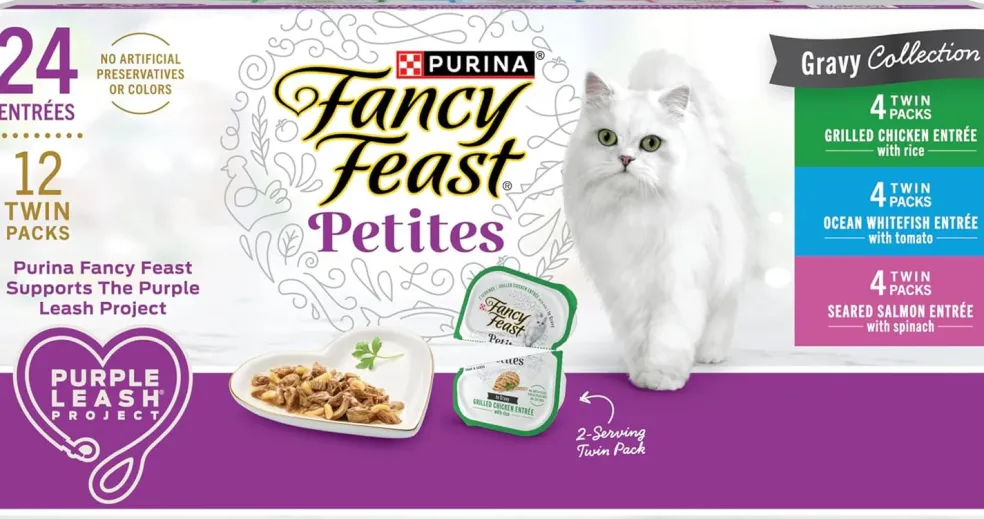 Fancy Feast Petites In Gravy Variety Pack Wet Cat Food (24 servings)