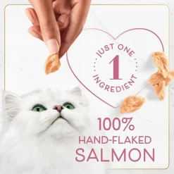 Fancy Feast Purely Natual Hand-Flaked Salmon Cat Treats (10 pouches)