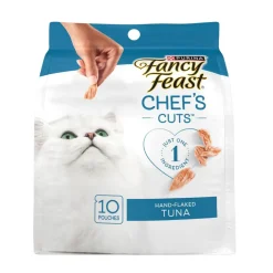 Fancy Feast Purely Natual Hand-Flaked Tuna Cat Treats (10 pouches)