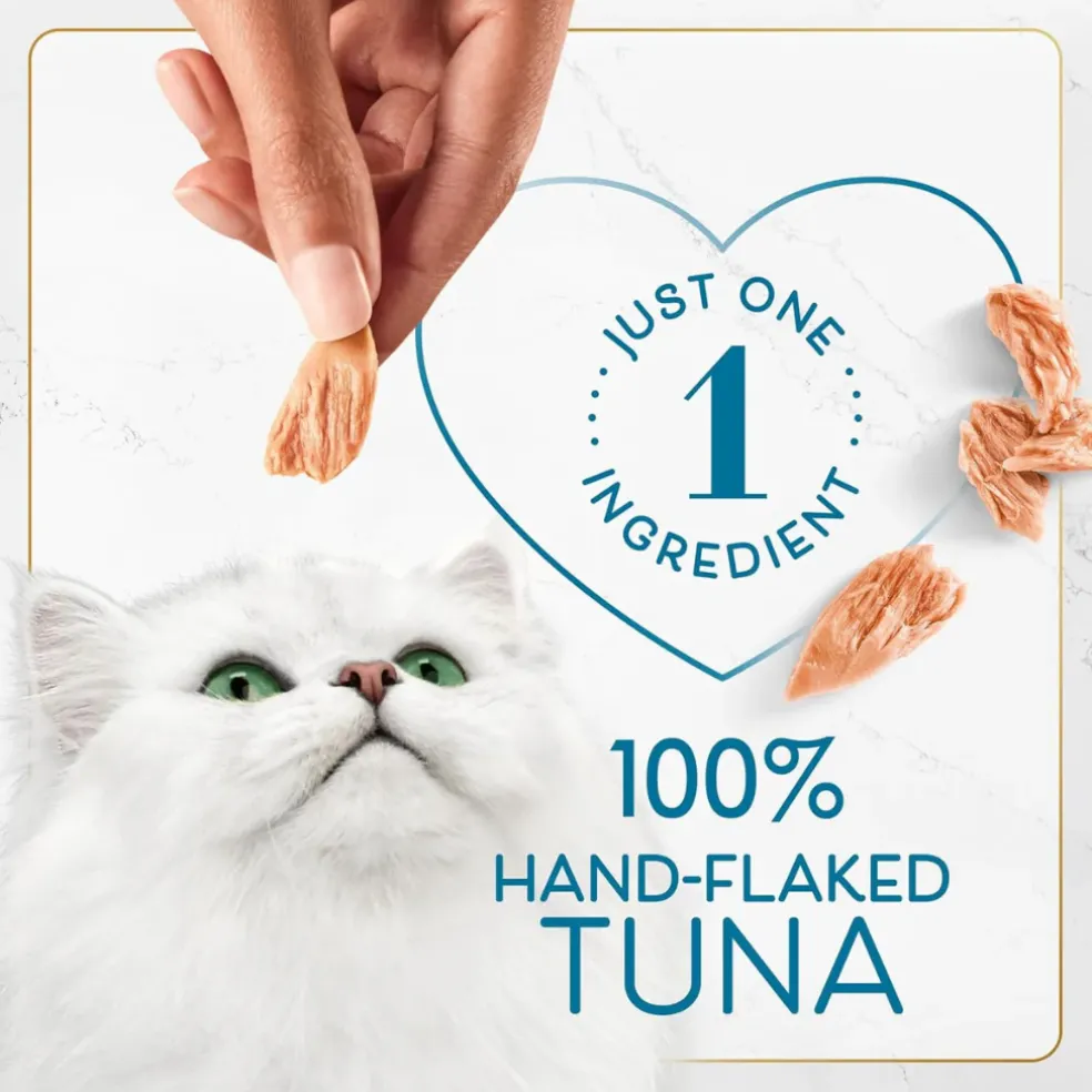 Fancy Feast Purely Natual Hand-Flaked Tuna Cat Treats (10 pouches)