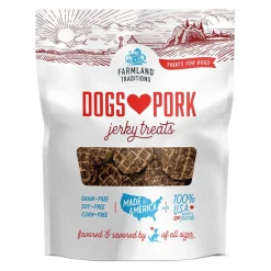 Farmland Traditions Dogs Love Pork Jerky Grain-Free Jerky Dog Treats