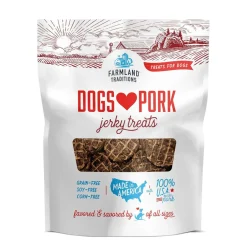 Farmland Traditions Dogs Love Pork Jerky Grain-Free Jerky Dog Treats