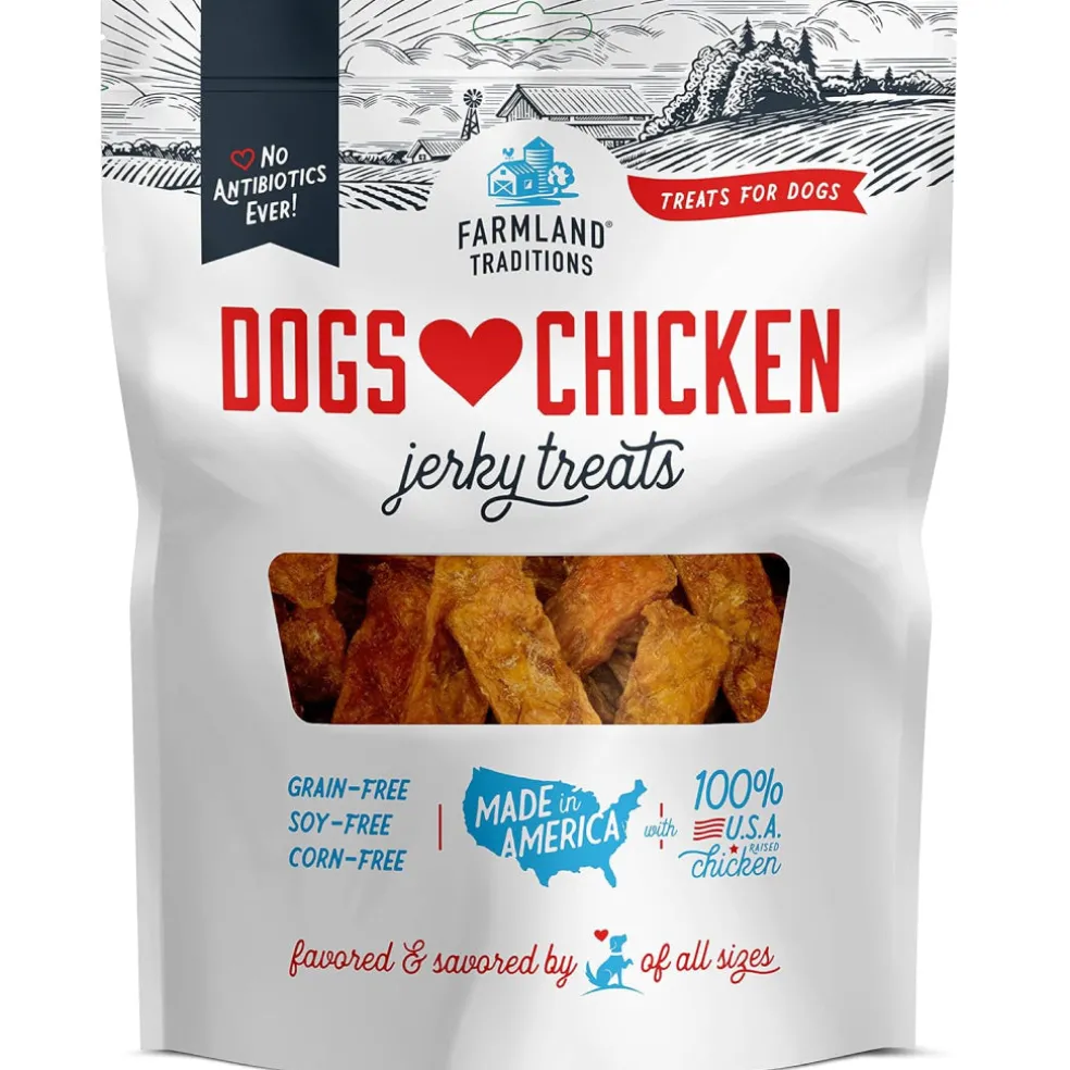 Farmland Traditions Dogs Love Chicken Grain-Free Jerky Dog Treats